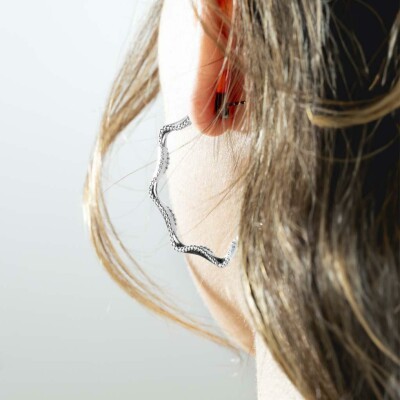 Boucles d'oreilles Lotus Style Urban Woman en acier