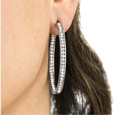 Boucles d'oreilles Lotus Style Urban Woman en acier