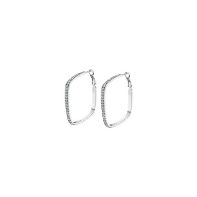 Boucles d'oreilles Lotus Style Urban Woman en acier