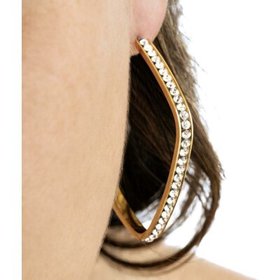Boucles d'oreilles Lotus Style Urban Woman en acier