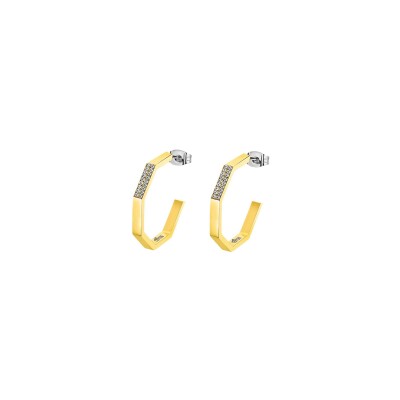 Boucles d'oreilles Lotus Style Urban Woman en acier