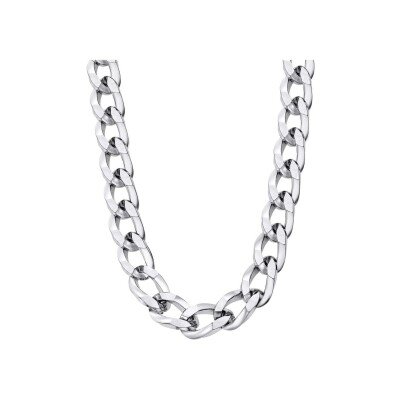 Collier Lotus Style Men In Black en acier