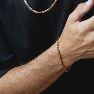 Bracelet Lotus Style Urban Man en acier