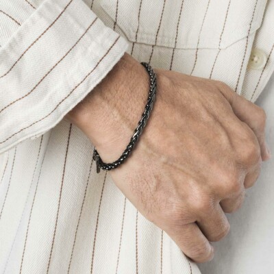 Bracelet Lotus Style Urban Man en acier