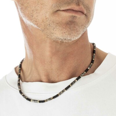 Collier Lotus Style Urban Man en acier