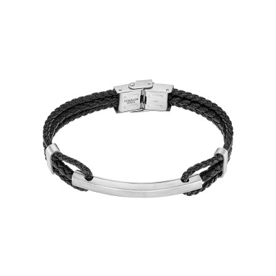 Bracelet Lotus Style Men In Black en acier