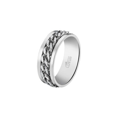 Bague Lotus Style Rings en acier, taille 62
