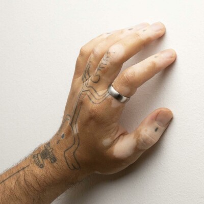 Bague Lotus Style Rings en acier, taille 66