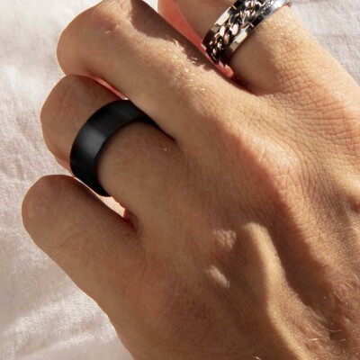 Bague Lotus Style Rings en acier, taille 62
