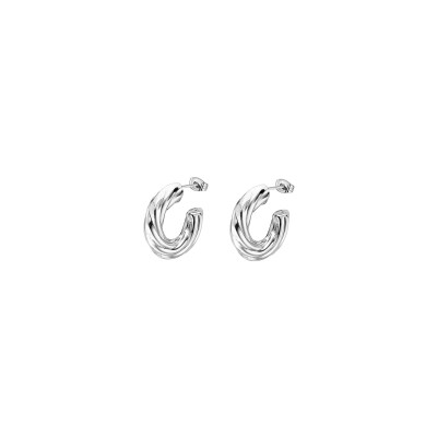 Boucles d'oreilles Lotus Style Urban Woman en acier