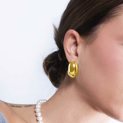 Boucles d'oreilles Lotus Style Urban Woman en acier