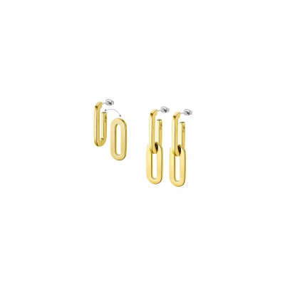 Boucles d'oreilles Lotus Style Urban Woman en acier