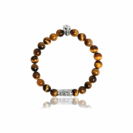 Bracelet Lauren Steven Design en oeil de tigre, taille M