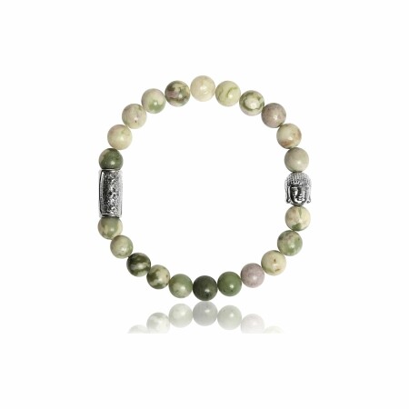 Bracelet Lauren Steven Design en jade de la paix, taille M