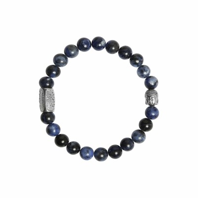 Bracelet Lauren Steven Design en sodalite africaine, taille L