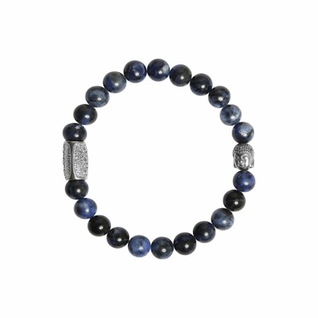 Bracelet Lauren Steven Design en sodalite africaine, taille M