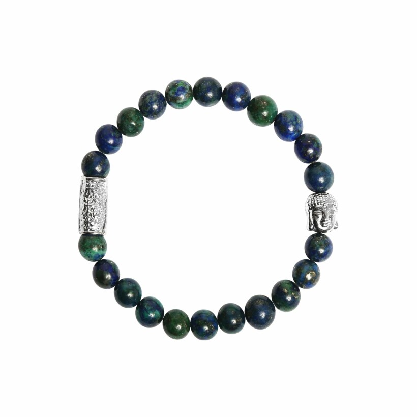 Bracelet Lauren Steven Design Buddha en chrysocolle, taille L