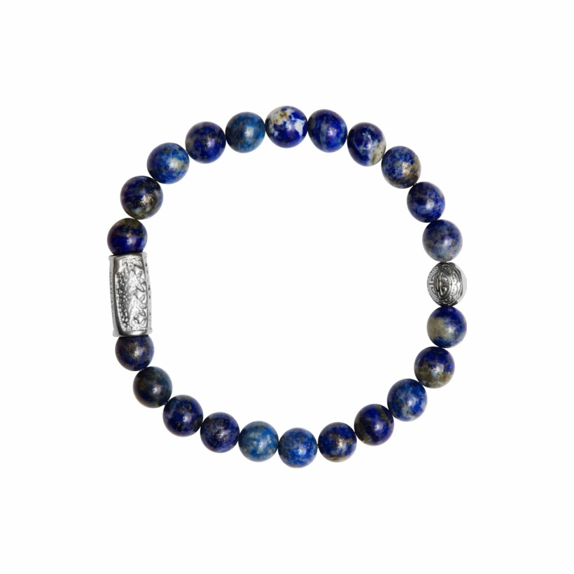 Bracelet Lauren Steven Design Prosperité en lapis lazuli, taille M