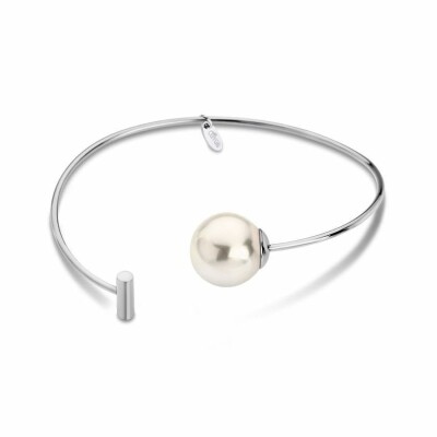 Bracelet Lotus en acier et perle