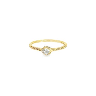 Bague Solitaire en or jaune