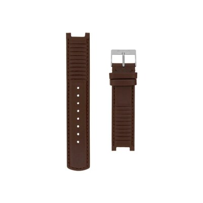 Bracelet de montre Briston en cuir marron