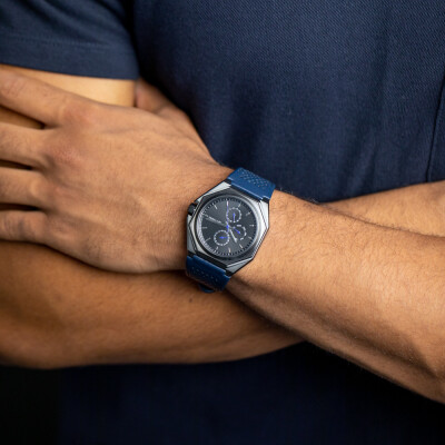 Montre Gemini Classics Lux Leather Dark Blue