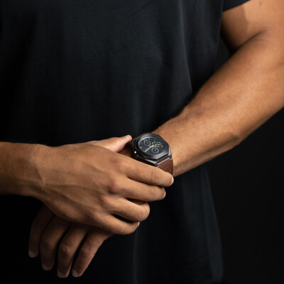 Montre Gemini Classics Lux Leather Dark Brown