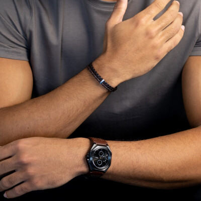 Montre Gemini Classics Lux Leather Dark Brown