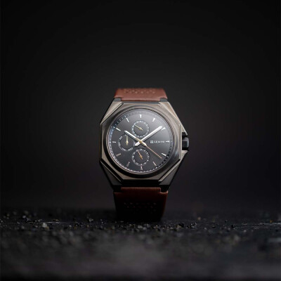 Montre Gemini Classics Lux Leather Dark Brown
