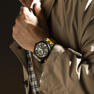 Montre Perrelet Turbine Carbon Yellow A4065/7