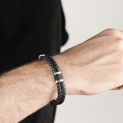 Bracelet Lotus Style Urban Man en acier