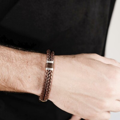 Bracelet Lotus Style Urban Man en acier