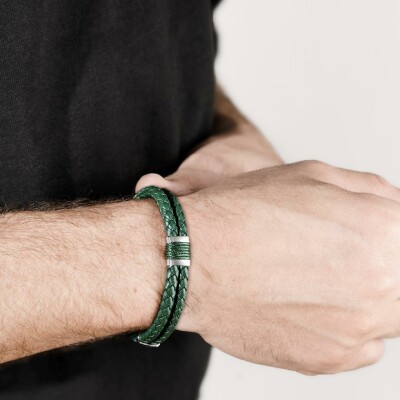 Bracelet Lotus Style Urban Man en acier