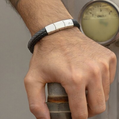 Bracelet Lotus Style Urban Man en acier
