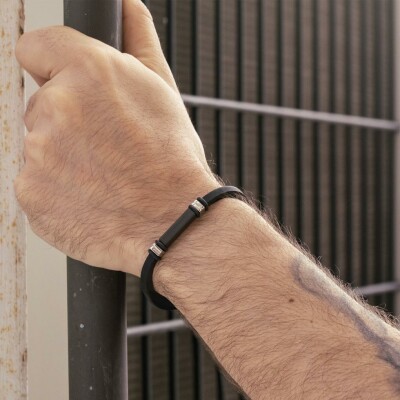 Bracelet Lotus Style Silent Impact en acier