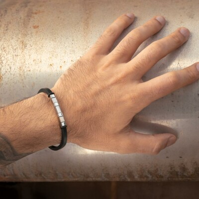 Bracelet Lotus Style Silent Impact en acier