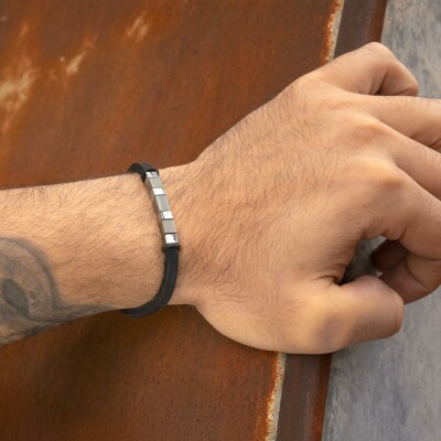 Bracelet Lotus Style Silent Impact en acier