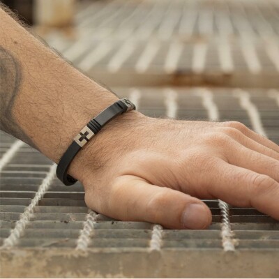 Bracelet Lotus Style Silent Impact en acier