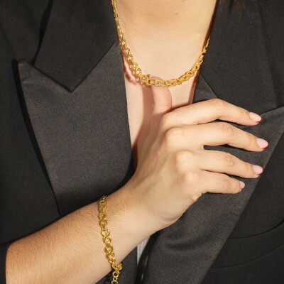 Collier Lotus Style Urban Woman en acier