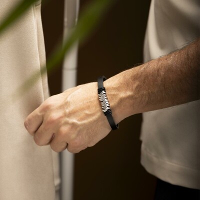 Bracelet Lotus Style Iron Road en acier