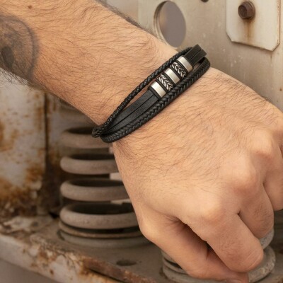 Bracelet Lotus Style Iron Road en acier