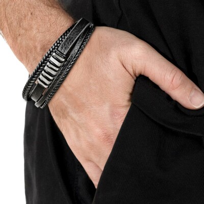 Bracelet Lotus Style Iron Road en acier