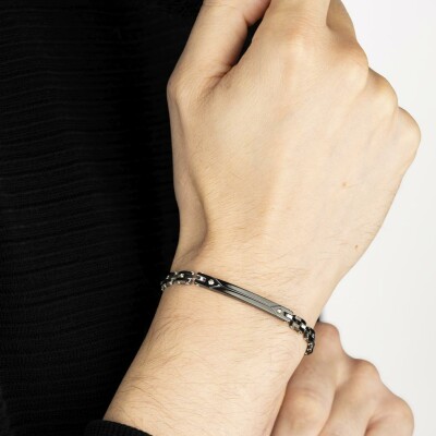 Bracelet Lotus Style Urban Man en acier