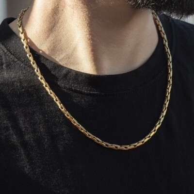 Collier Lotus Style Urban Man en acier