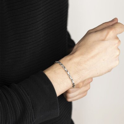 Bracelet Lotus Style Urban Man en acier