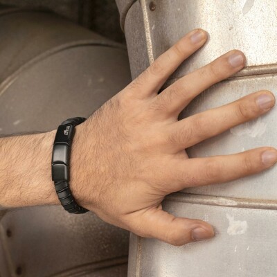 Bracelet Lotus Style Urban Man en acier