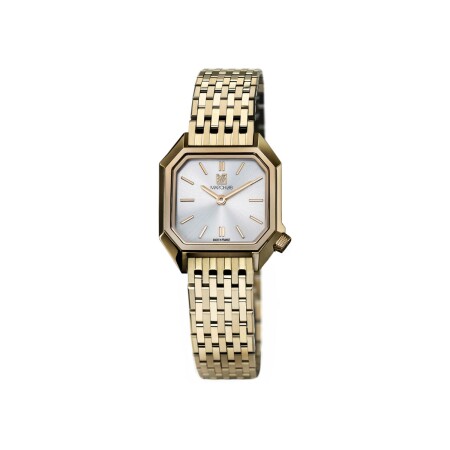 Montre March LA.B LADY MANSART ELECTRIQUE 26 MM - CONTINENTAL - Acier Poli Brossé 9 Maillons Doré