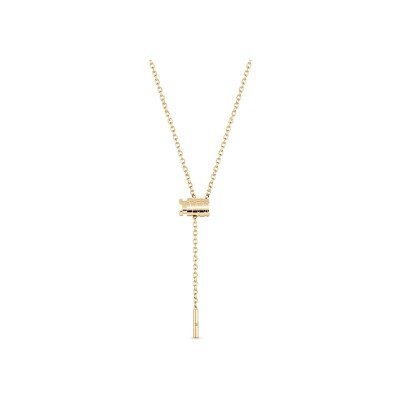 Collier Nouvel Héritage Latch Gold Mini en or jaune, taille 43cm