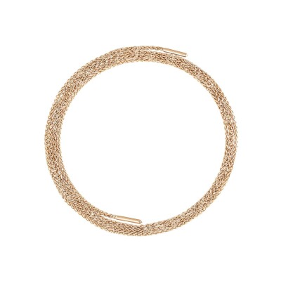 Collier Nouvel Héritage Latch MM Chain en or rose et diamants, taille 55cm