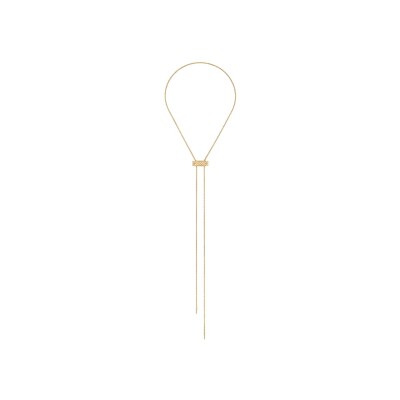 Collier Nouvel Héritage Latch Full Paved en or jaune et diamants